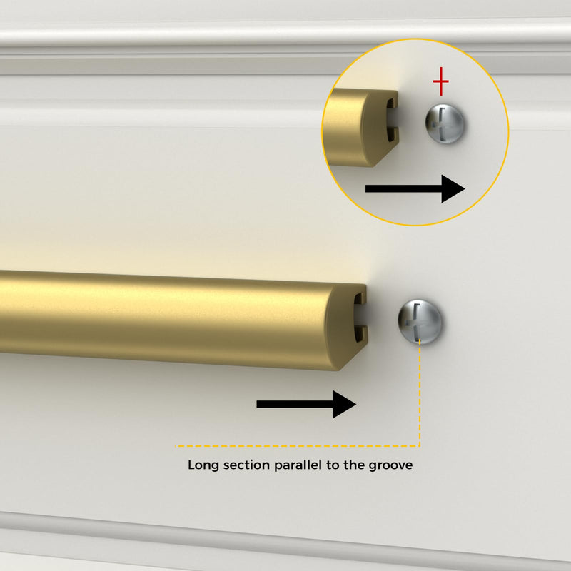 Goldenwarm 10 Pack Adjustable Drawer Pulls Gold Cabinet Handles for Kitchen Hardware 1" to 4"(25-102 mm) Hole Distance 1 in to 4 in (25-102 mm) Matte Gold