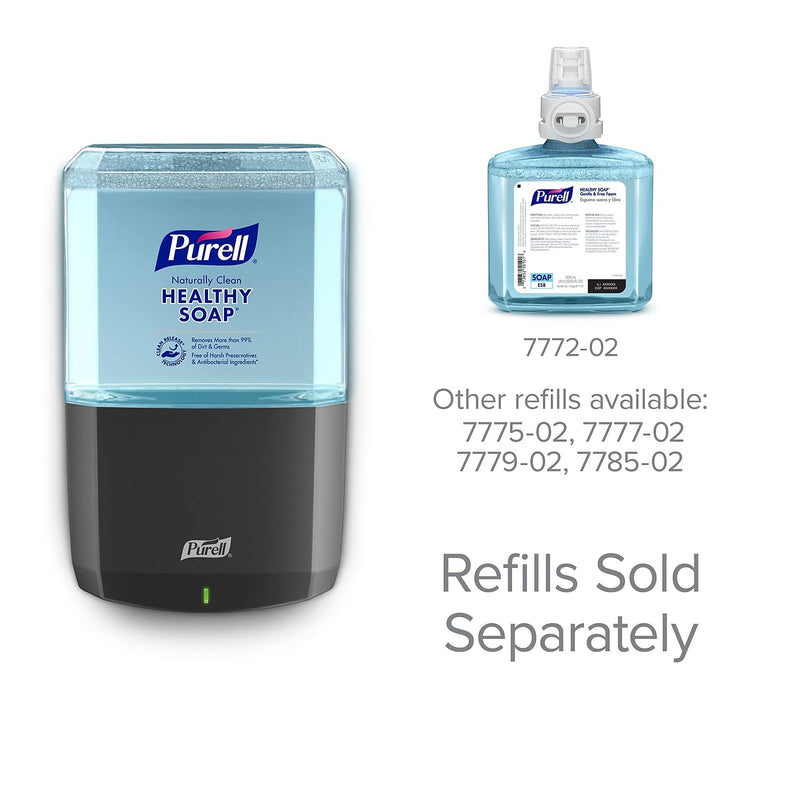 PURELL ES8 Automatic Soap Dispenser, Graphite, for 1200 mL PURELL ES8 HEALTHY SOAP Refills (Pack of 1) - 7734-01 - Manufactured by GOJO, Inc. 1 Count (Pack of 1)