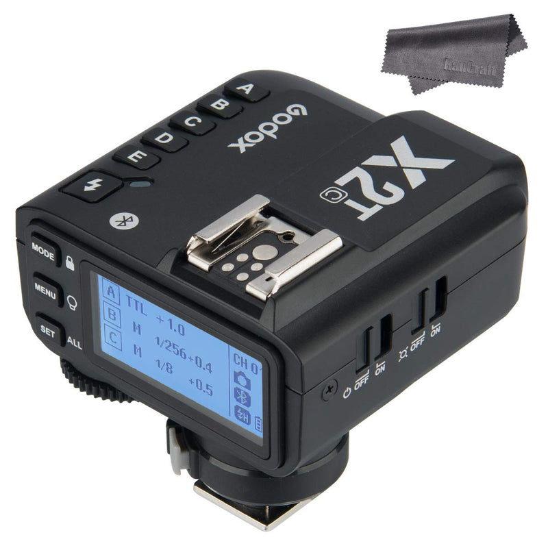 Godox X2T-C TTL Wireless Transmitter, 1/8000s HSS, Bluetooth Connection, 5 Separate Group Buttons, Relocated Control-Wheel, New Hotshoe Locking, Compatible with Canon DSLR