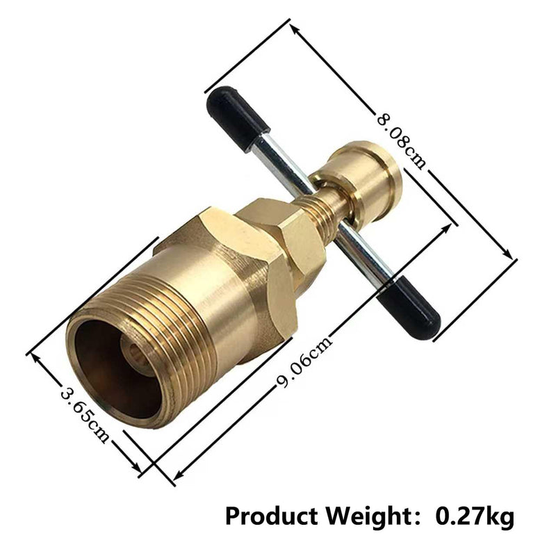 Olive Puller, Pipe Olive Remover Puller Tool Suitable for Brass Pipes with Diameters of NPT 1/2" & 3/4", Not Damage Corrosion-Resistant Plumbing Compression Sleeve Puller, Ferrule Puller