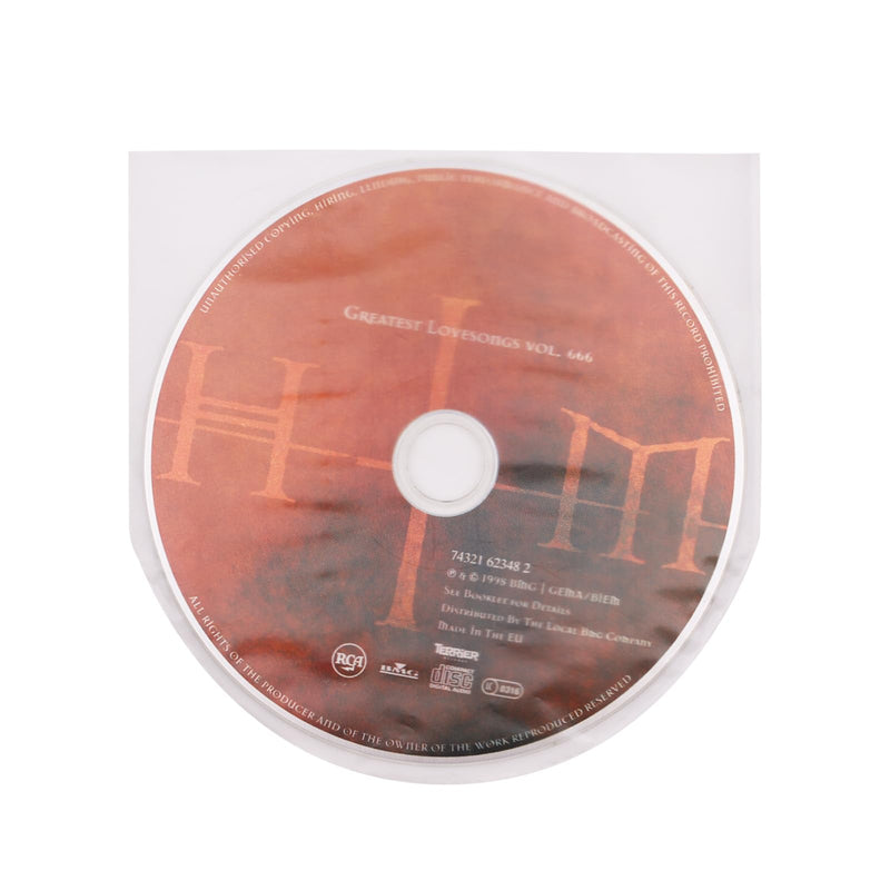 50 PCS CD/DVD Inner Sleeves – Anti-Static Round Bottom Clear Transparent Plastic Sleeves for 5-Inch CD, DVD, Mini LP Storage, Protect Discs for Album or Jewel Case 50