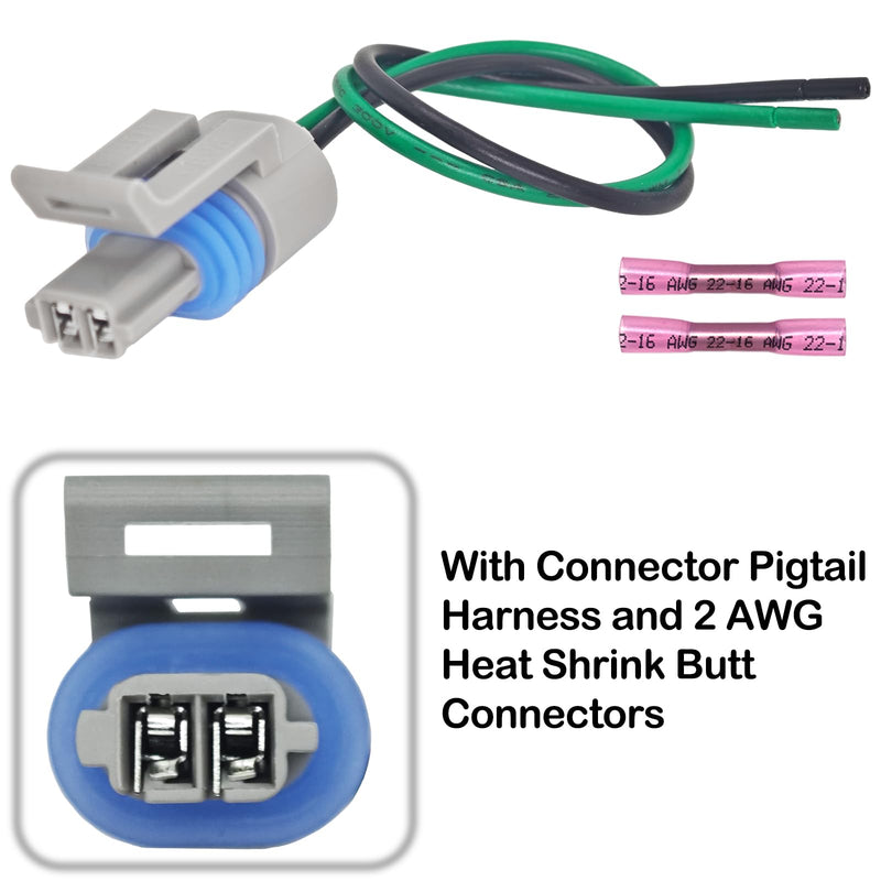 25036751 Intake Air Temperature Sensor Kit w/Pigtail Harness - Fits for GM, Buick, Cadillac, Chevrolet, GMC, Oldsmobile, Pontiac (1985-2009 Models) - Replaces 25036751, 25037225, 25037334