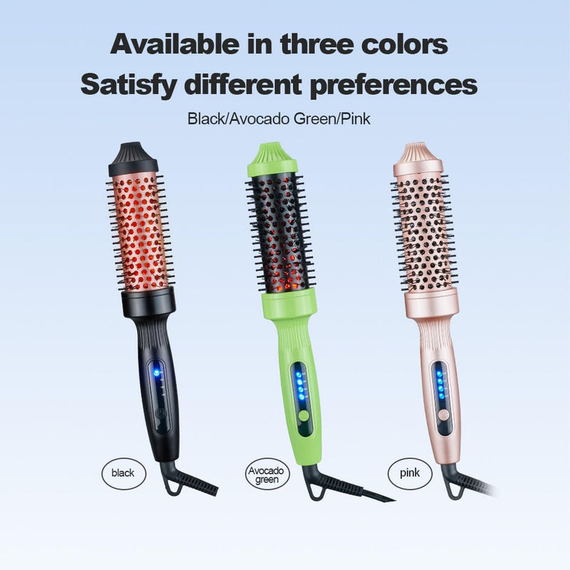  [AUSTRALIA] - Hair Dryer Brush, Hot Air Brush One-Step Hair Dryer & Volumiser with 30s Fast Heating, Infrared Hair Care Curler Straightening Comb Styling Tool for Blow Drying with 4 Speeds Adjustment # Pink