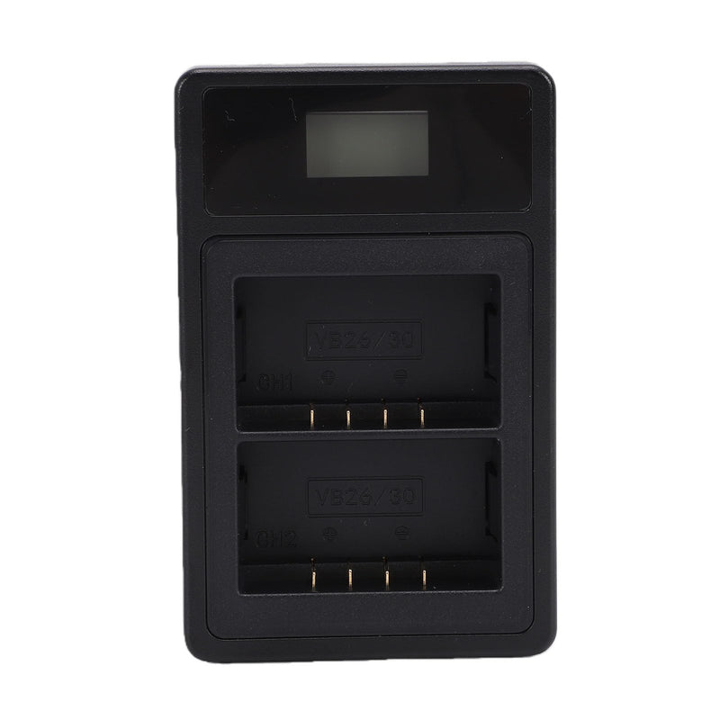 Bewinner Camera Flash Dual Battery Fast Charger 5Wx2 Smart Display, Charger Fit for VB26 VB26B VB30 V860III V1 V850III Flash Battery, Fast with Intelligent LCD Screen for