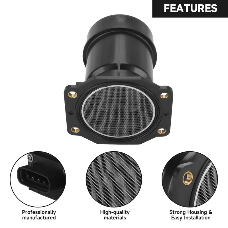 Mass Air Flow Sensor - MAF Sensor - Compatible for Subaru Impreza 1993-1998 & Forester Base L S 2.5L H4-Gas 1998 - Replace Part 22680-AA160
