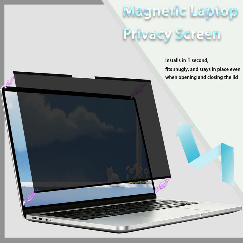 Magnetic Privacy Screen for MacBook Air 13 Inch & Pro | (2018-2020) ,(2017-2020), 26° Removable Black Anti-spy Film, Anti-Glare/Blue Protector,Privacy Screen Shield Eye Protection Macbook Air/Pro 13.3"