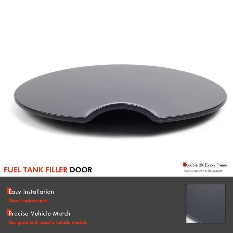 FL3Z-99405A26-BPTM Primed Fuel Filler Door Cover Gas Fuel Tank Cap Fit for Ford F-150 2015-2020, F-150 Raptor 17-25 Replace# FL3Z99405A26BPTM