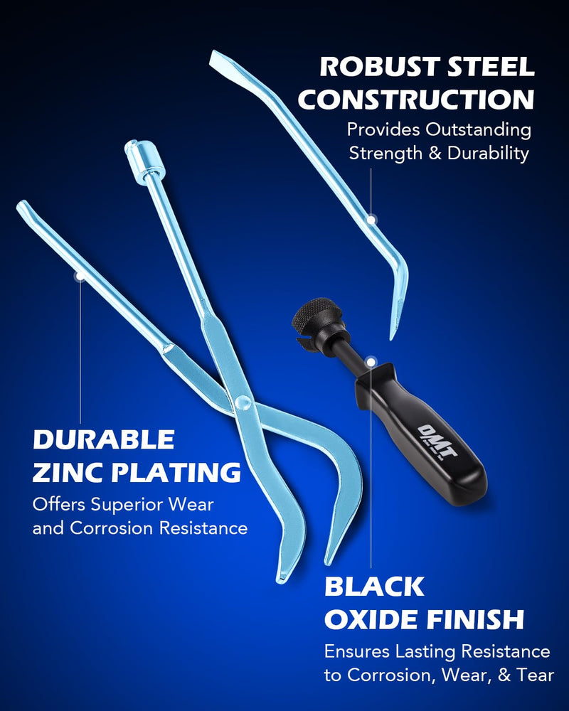 Orion Motor Tech Drum Brake Tool Kit, 3 pc Drum Brake Adjustment Tool Set with Brake Spring Compressor Tool and Brake Spoon, Double Ended Brake Spring Pliers for Brake Spring Removal and Installation