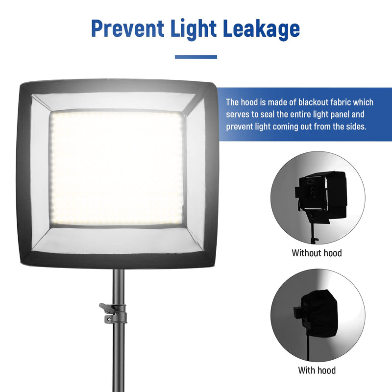 NEEWER 12.2"x11.4" Foldable Softbox Diffuser with Grid and Bag for NL660/SNL660/RGB660/RGB660 Pro/RGB660 PRO II LED Video Light Panel, Studio Photo Portrait Photography YouTube Video Soft Lighting