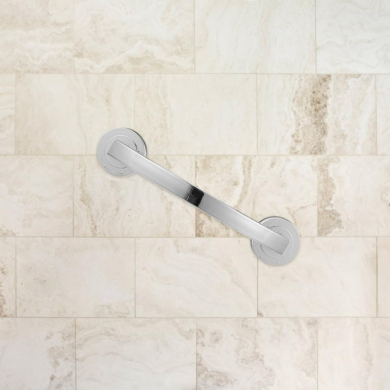 Bathroom Grab Bar 3 Pack Suction Safety Handrails for Seniors Tub and Shower Non-Slip Bathtub Handles for Bathroom Stability and Support Silverx3pcs
