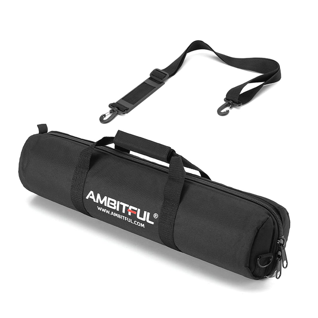 AMBITFUL Tripod Carrying Case Bag 25/31/35/39/49 in,65/80/90/100/125 cm Shoulder Strap Padded Carrying Bag for Light Stands,Boom Stand,Umbrella and Tripod Photography Accessories (25.59 in/65 cm) 25.59 in/65 cm