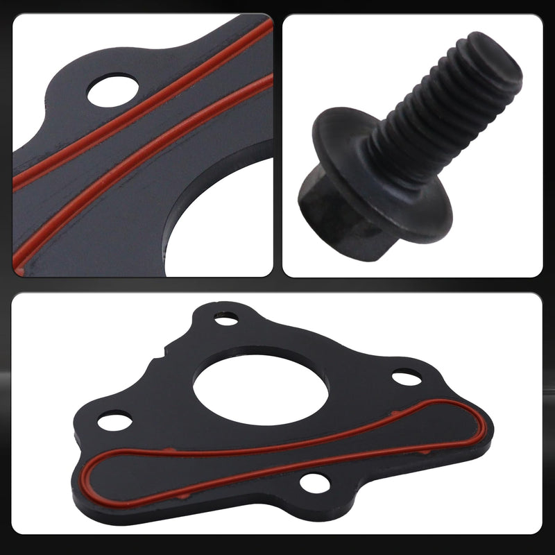 12589016 Camshaft Retainer Thrust Plate Gasket with Bolt Kit Fit for GM LS LT Gen III IV V Engines LS LS1 LS2 LS3 LQ4 LQ9 4.8L 5.3L 6.0L 6.2L