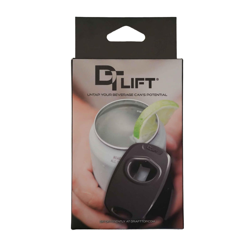 Draft Top Lift Universal Topless Can Opener - Smooth Edge Aluminum Can Lid Remover For Beer, Cocktails, & Soda - Ideal For Tailgating & Garnishes, As Seen On Shark Tank, Made In The USA, Hot Pink