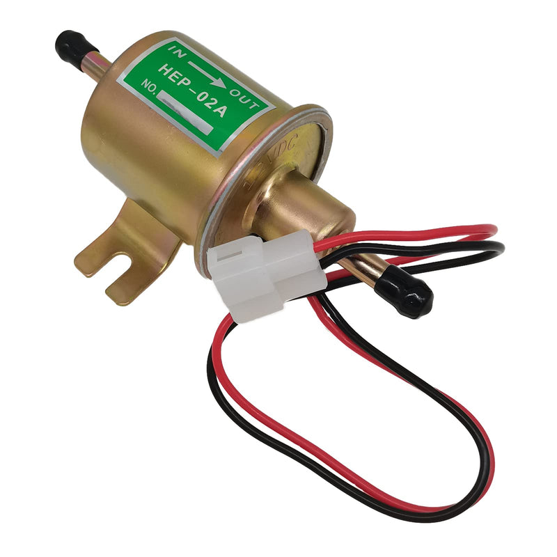 Universal 12V Heavy Duty Electric Fuel Pump HEP02A HEP-02A For Motorcycle Carburetor ATV Trucks Boats For Gas Diesel Engine 2.5-4 PSI