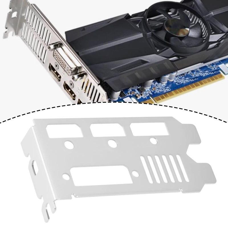 Half Height GPU PCI Slot IO Bracket 8 cm Compatible with Gigabyte GTX 750 1050 1050 Ti 1650