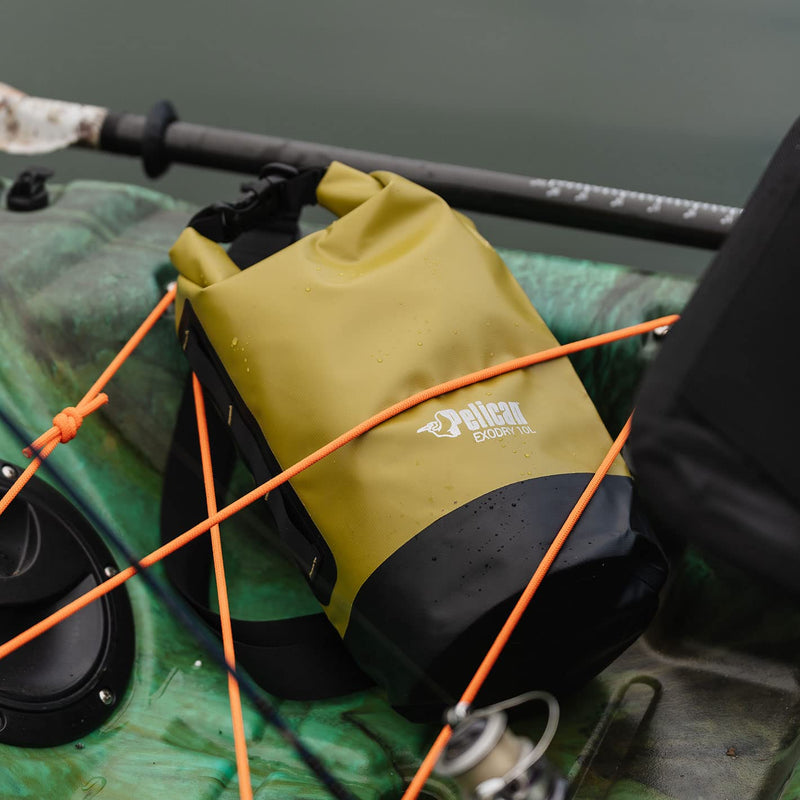 Pelican Waterproof Dry Bag 10L/20L/30L - Reflective - Exodry - Waterproof - Keeps Gear Dry for Kayaking, Beach, Rafting and Fishing OLIVE 30L