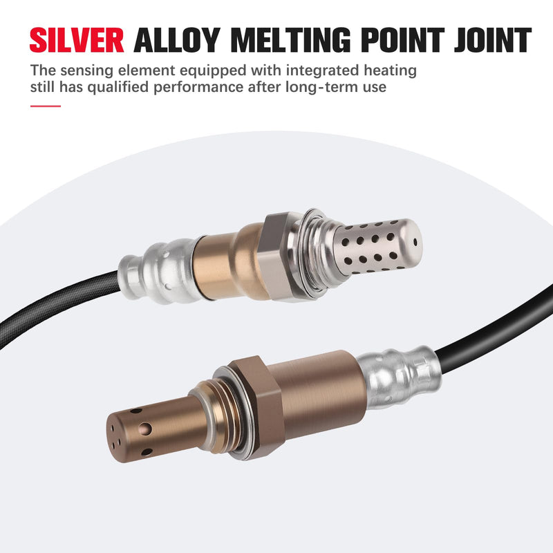 O2 Oxygen Sensor Upstream Downstream Bank 1 & 2 SG272 234-4285 Fit 2002-2003 for Chevy Trailblazer EXT for GMC Envoy XL for Isuzu Ascender for Oldsmobile Bravada 4.2L V6 Engine Cylinder 2PCS