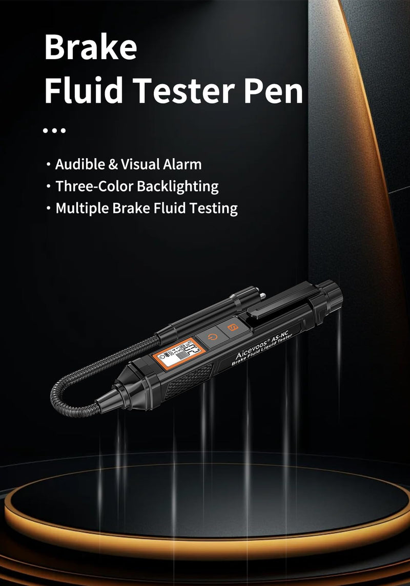 NC Brake Fluid Tester Pen Brake Fluid Test Strips, Calibrated for DOT3 DOT4 DOT-5.1 Brake Fluid