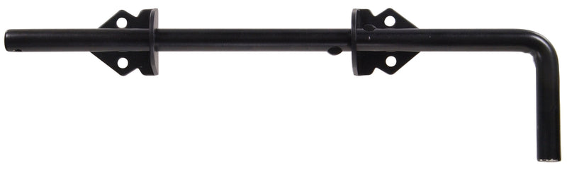 The Hillman Group 851369 1/2 x 12-Inch Cane Bolt Non Adjustable Throw, Black Finish (Pack of 2) 1 Count (Pack of 2)