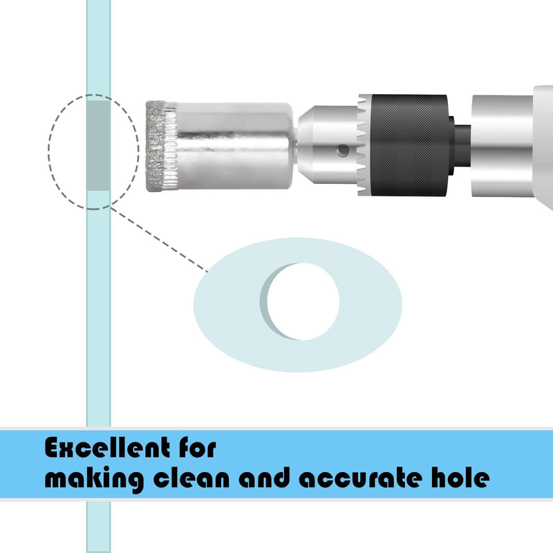 Flyshop 5-3/4" 145mm Diamond Tipped Metal Hole Saw Drill Bits | For Ceramic Tile, For Glass, For Marble