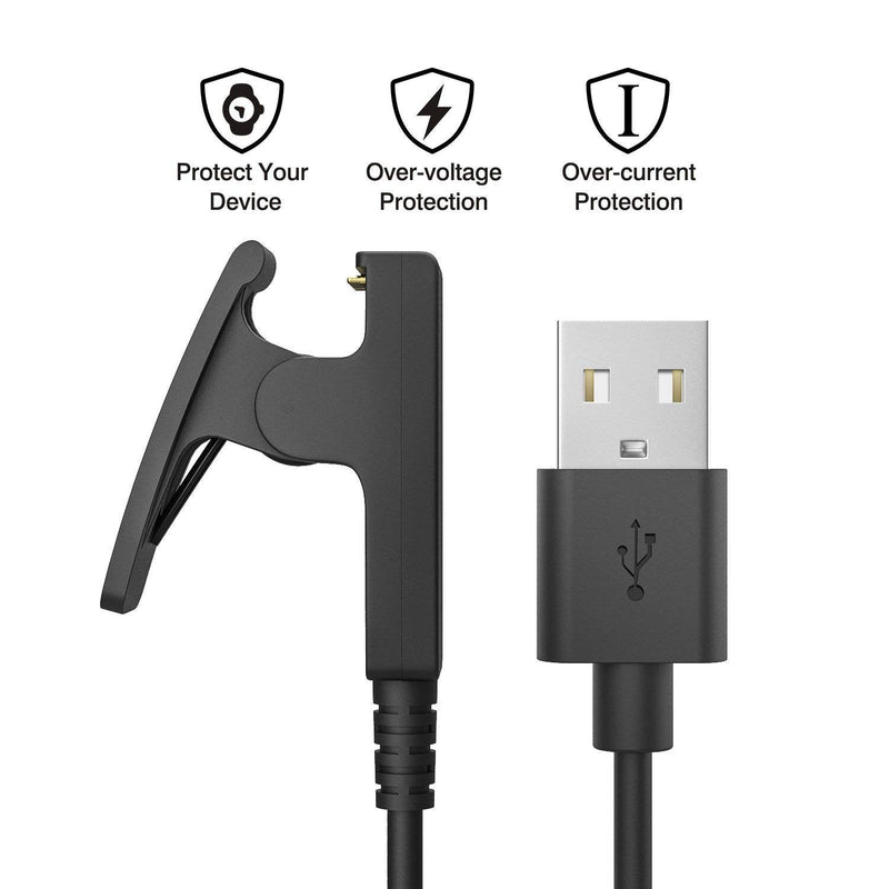 Charging Clip Compatible with Garmin Approach S20/G10 GPS Golf Watch and Vivomove HR/Lily/Forerunner 230 235 630 30 35 35J 645 735xt Watch USB Data Sync Charge Cradle Dock Charger Clip Charging Cable