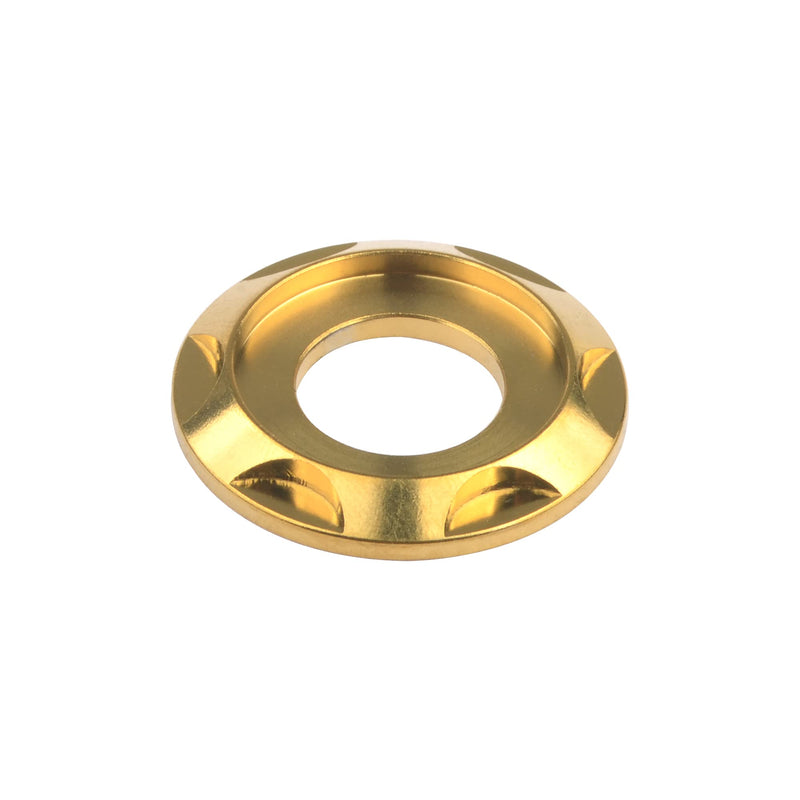 Titanium Washer M5 M6 M8 M10 Spacer Washer for Motorcycle Car Decorative Pack of 10 (M10, Gold)