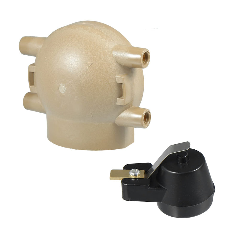 X AUTOHAUX Terminal Ignition Distributor Cap with Rotor for Ford 4 Cylinder for Tractors 2N 8N 9N with Front Mount Distributor
