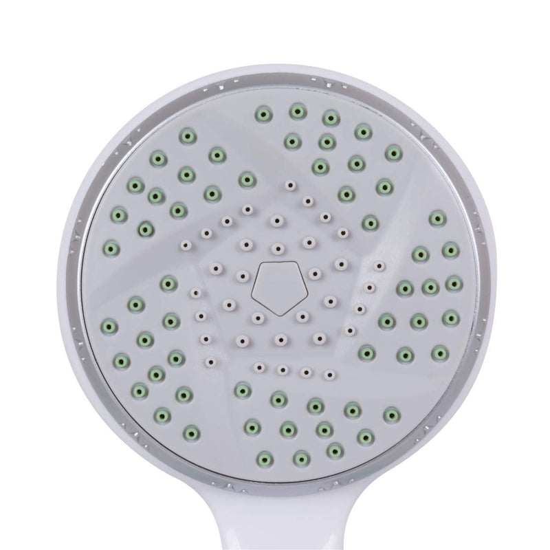 Carex Handheld Shower Head with Extra Long 84" Flexible Hose and Convenient Pause Function - Watersense Certified Handheld Shower Head with Hose with Oversized Spray Head - White