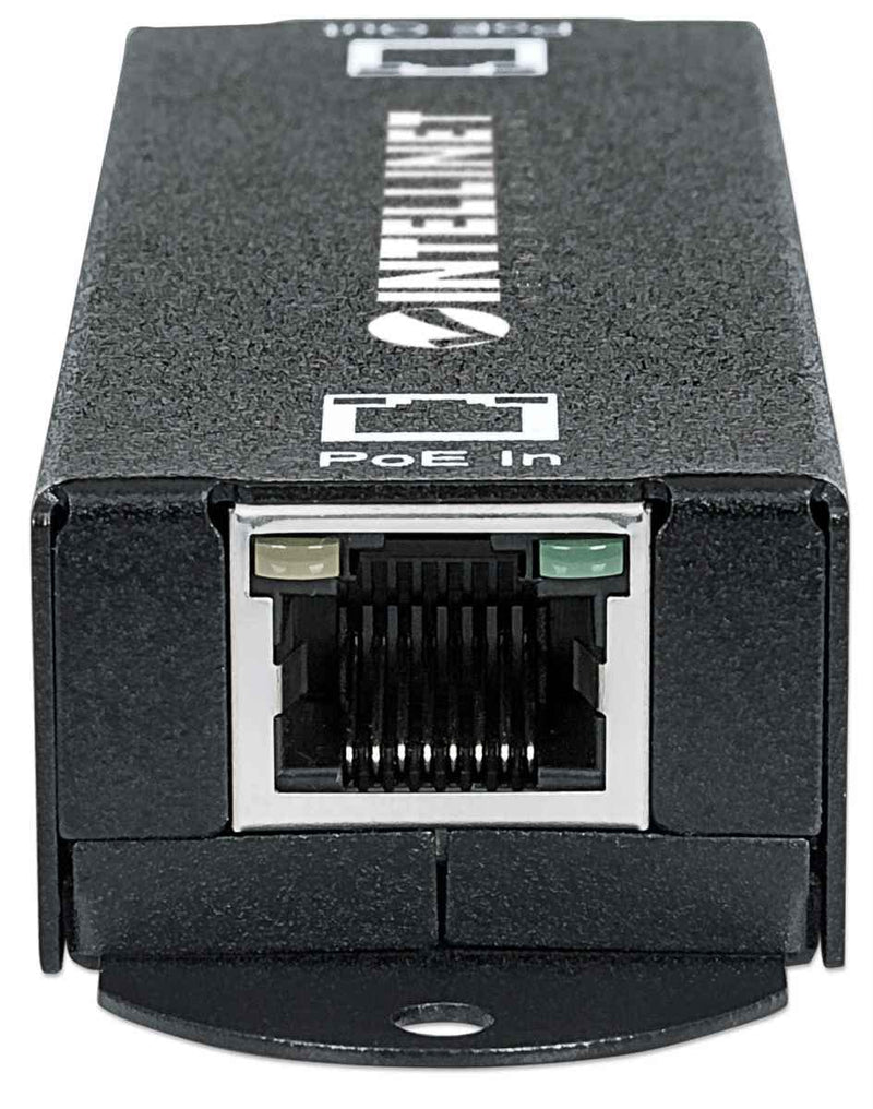 Intellinet 1-Port Indoor Gigabit PoE+ Extender Repeater – 25W Power Budget via Cat5e Cat6 RJ45 Ethernet Network Cables, Daisy-Chain – 3 Yr Mfg Warranty - 560962 Indoor 1-Port PoE+ Extender 25W