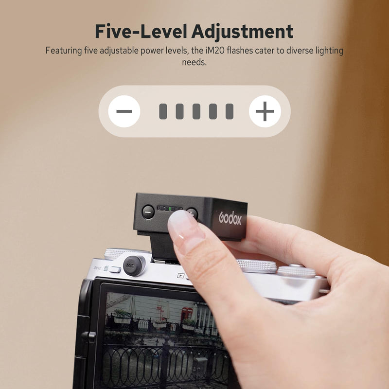 Godox M20 Mini Camera Flash | Ultra-compact lightweight for portable shooting.