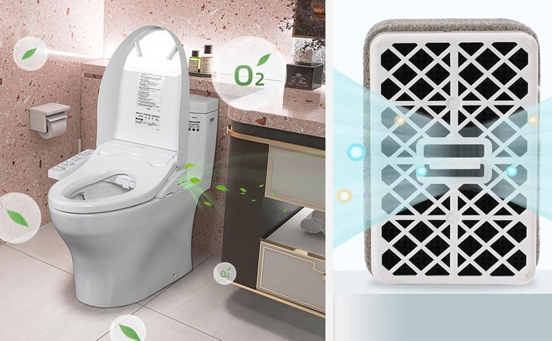 Washlet Deodorizer Air Filter Compatible with Toto THU9476/THU6072/THU6474-01/THU6474 Replace Bathroom Toilet Carbon 2 Pack