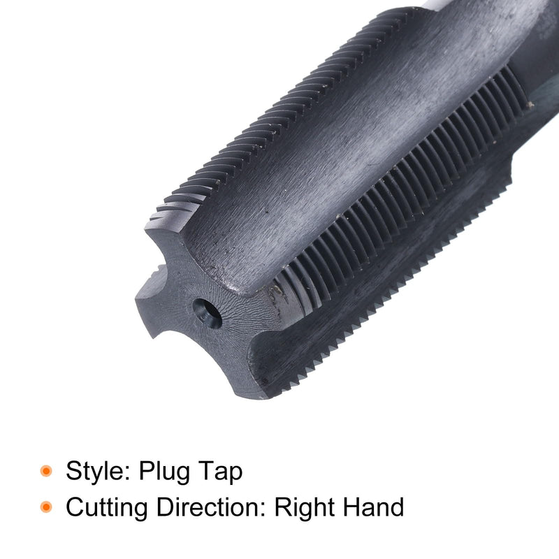 HARFINGTON 1"-18 UNS Thread Tap 6542 Cobalt High-Speed Steel TiCN Coated Plug Tap Right Hand Flat Head 4 Straight Flutes Screw Threading Hand Tap