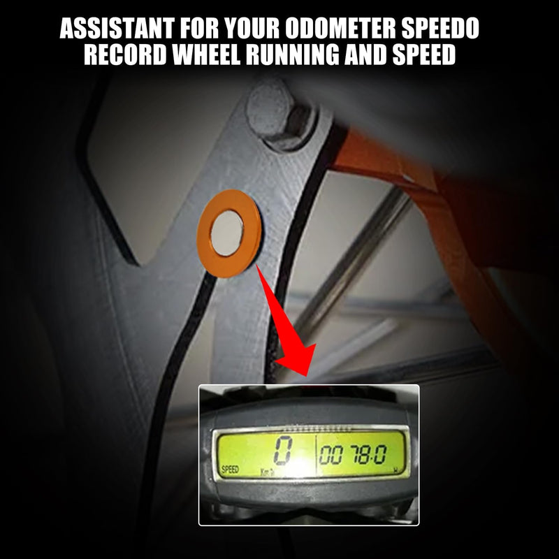 Motorcycle Odometer Magnet Kit Speedo Odometer Magnet for 125-530 EXC XC XCW XCF XCFW EXCF TPI SIX Days 2003-2023(Orange) Orange