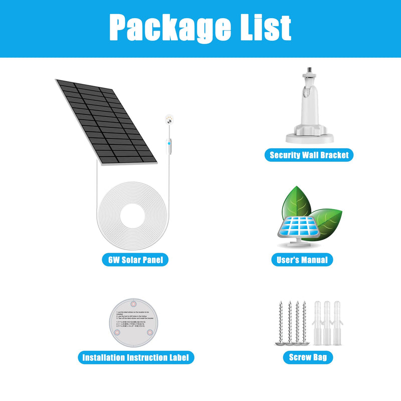 6W Solar Panel Compatible with Google Nest Camera Outdoor & Indoor (Battery Version), Solar Power Charger for Google Nest Cam with Indicator Light,13ft Cable IP66 Weatherproof Solar Panel solar panel-1