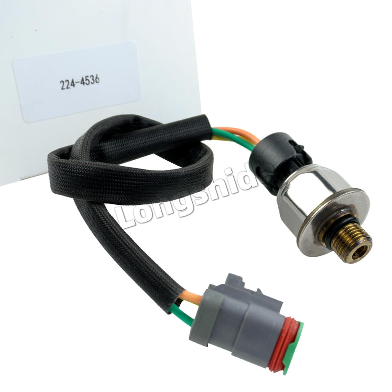 224-4536 Fuel Rail Pressure Sensor 3PP6-1 Compatible with Caterpillar On Highway Engines C7 C9 1946726