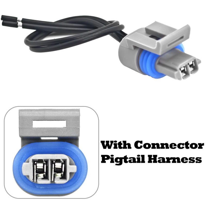 Air Temperature Sensor 25036751 with Connector Pigtail Harness - Air Temperature Sensor IAT/MAT/ACT Kit for GM 25036751 25037225 25037334