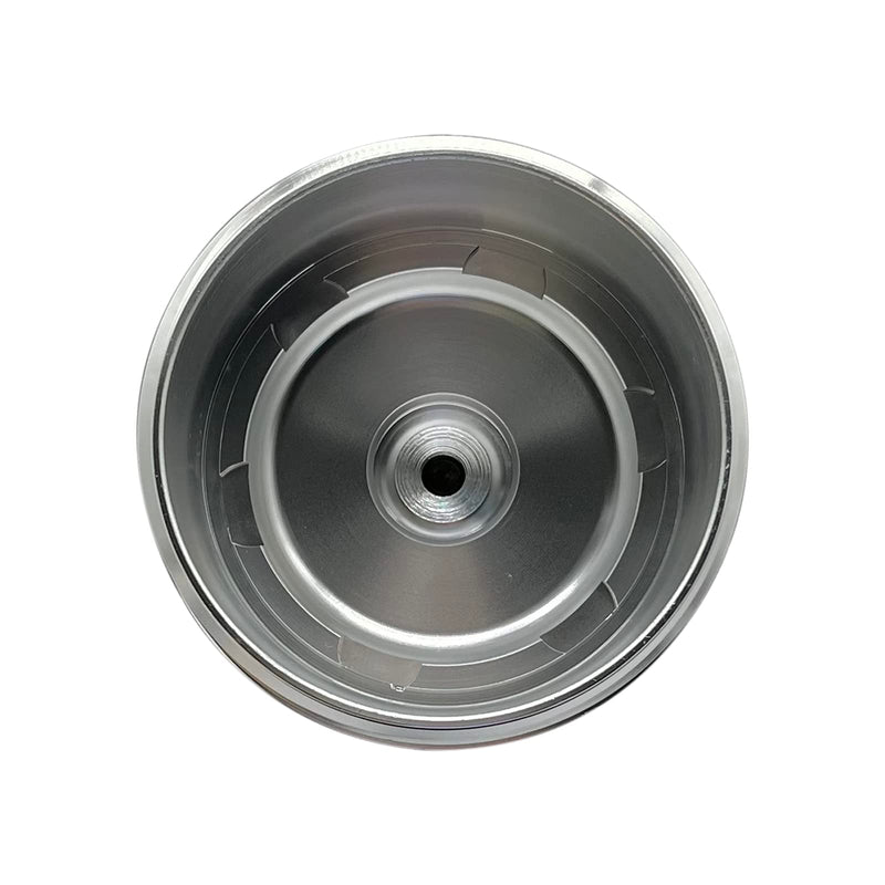 iFJF EC781 Oil Filter Cap Billet Aluminum Anodized Replacement for FL2016 2003-2007 6.0L 2008-2010 6.4L Powerstroke F250 F350 F450 F550 Super Duty 2003-2005 Excursion 1840754C91 3C3Z-6766-CA Silver Aluminum