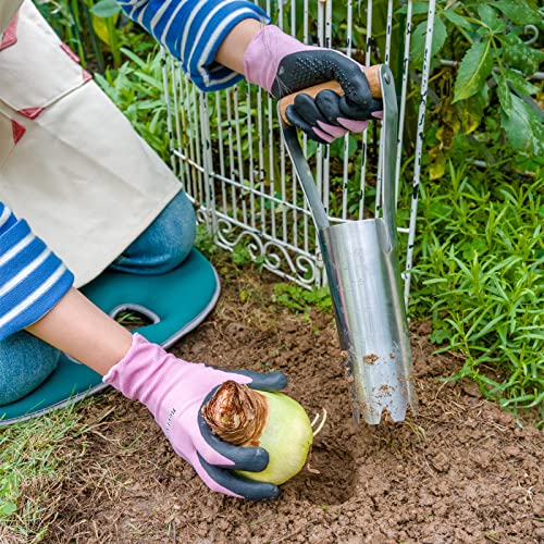 Garden Bulb Planter with 6 inches Depth Mark, Bulb Transplanter 14.3in Bulb Planter