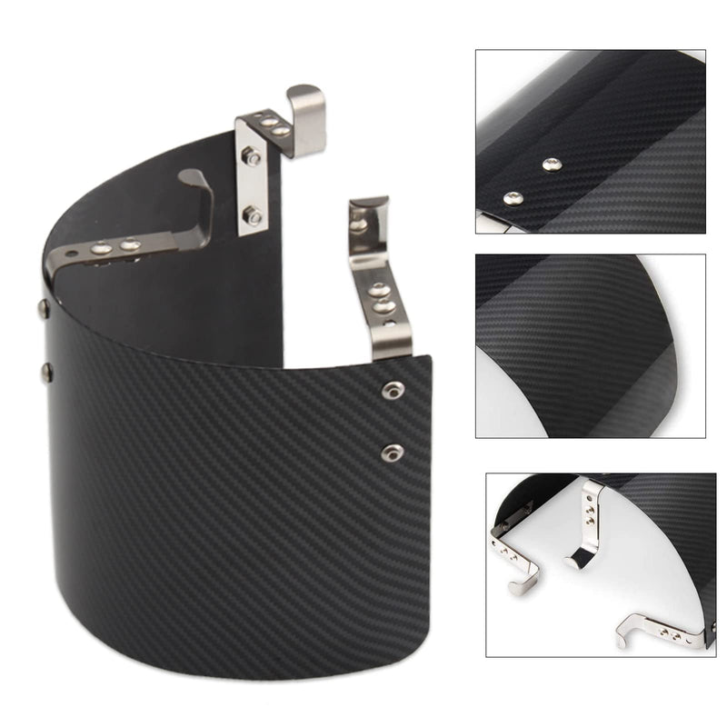 Protective Air Intake Heat Shield Wrap, Heat-Insulation Air Filter Cover 2.5" - 3.5" - (Carbon Fiber Style) Carbon Fiber