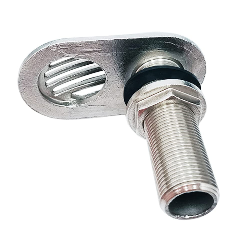 SHENGHUISS 316 Stainless Steel Boat Intake Strainer Threaded Thru-Hull Water Pick-up Inlet Filter Scoop with Rubber Washer Gaskets(1-1/4" & 3/4") 3/4"