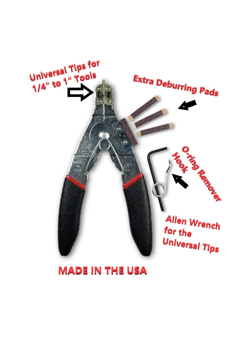 SRTK1 Just Clips Snap Ring Tool Kit with Clips and O-rings, Snap Ring Pliers and the Patented ClipKey. The only Installation Tool that works with 1/4", 3/8", & 1/2" Snap Rings.