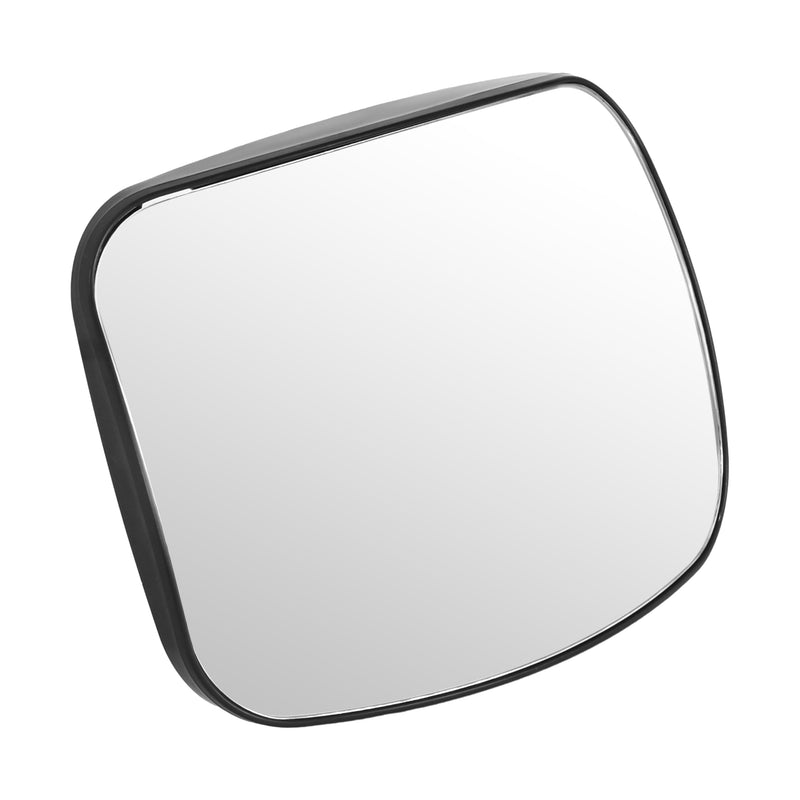 HECASA Hood Mirror Glass Compatible with 2008-2017 Freightliner Cascadia Convex Glass Wide Angle ABS Black Driver or Passenger Side 1 PC