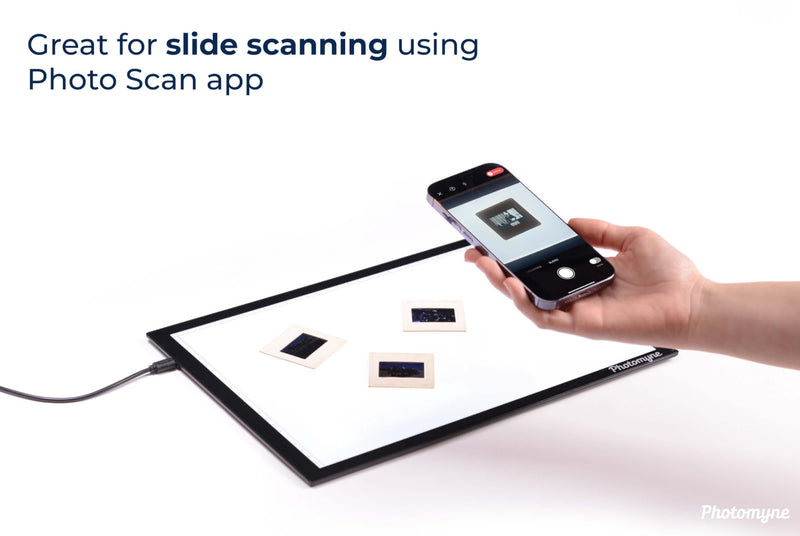 Photomyne A4 Light Pad – Slide & Film Negative Scanning Viewer | Perfect for Art, Film & Memories