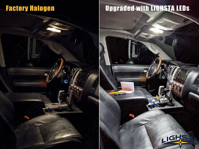 9PCS Super Bright White LED Interior Light Kit Package for Ford F150 2009 2010 2011 2012 2013 2014 + Cargo Lights + License Plate Lights and Install Tool
