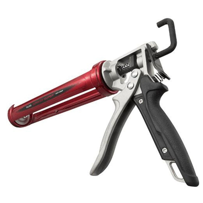 TAJIMA Caulk Gun - 1/10 Gallon (10 oz) Convoy Super Caulking Tool with Rotating Cradle & Auto Flow Stop - CNV-100SP 1/10 Gallon (10 oz)