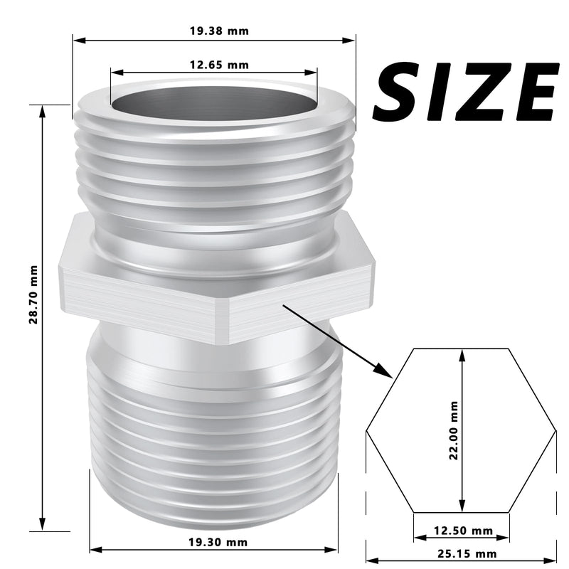 68RFE Transmission Spin On Filter Screw Steel Upgrade for 2007-2021 Dodge Ram 2500 3500 Cummins Diesel 6.7L Engine, Silver