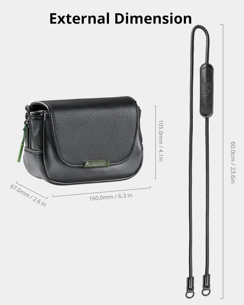 SMALLRIG Digital Camera Case with Shoulder Stap, Crossbody Protective Case | for Ricoh GRIII /GRIIIX /GRIII HDF/GRIIIX HDF/GRIV, for Sony ZV-1F/ ZV-1, for DJI Action 4/5/6, for Insta360 Ace Pro/Ace Pro2