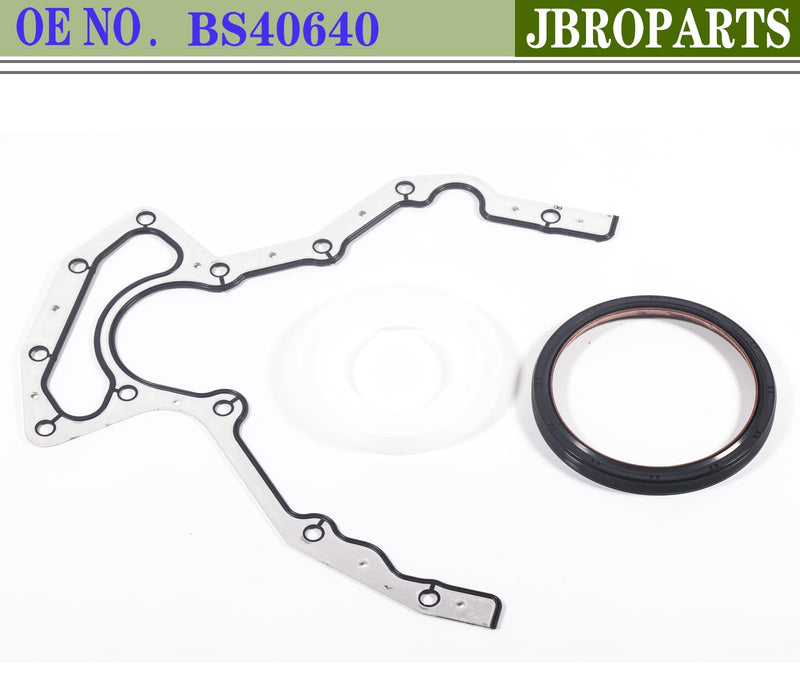 BS40640 Rear Main Seal Kit for Chevy Silverado 1500 1997-2016 GM LS Engines 4.8L 5.3L 5.7L 6.0L 6.2L - Replacement Crankshaft Seal & Metal Gasket Set, Fits Tahoe, Suburban