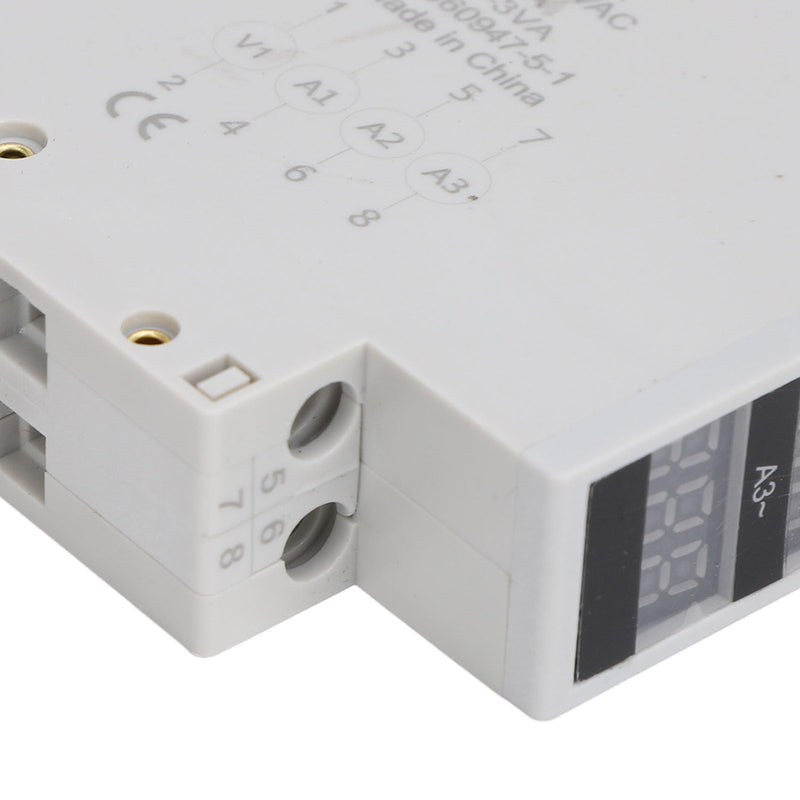 Zunate 3 Phase DIN Rail Ammeter with 3 Sensors, LED Digital Amp Meter with Trend Display for Industrial Power Management, Precision Grade, AC80-500V 1-100A