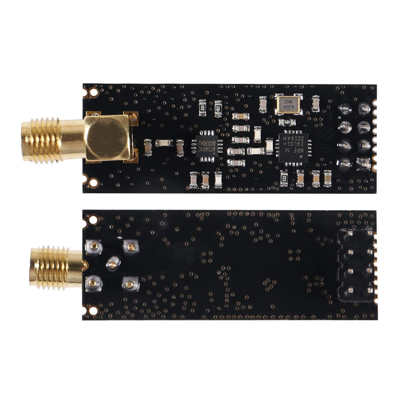 2PCS NRF24L01+PA+LNA RF Wireless Transceiver Module with SMA Antenna 2.4 GHz 1100m with 3.3V Regulator on-Board 8 Pin Socket Breakout Adapters for Arduino